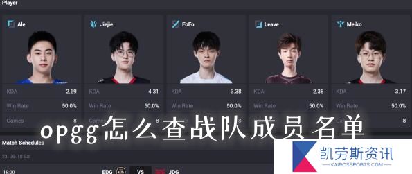 opgg怎么查战队成员名单-opgg查战队成员名单方法介绍