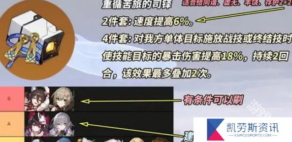 崩坏星穹铁道2.7新遗器有哪些