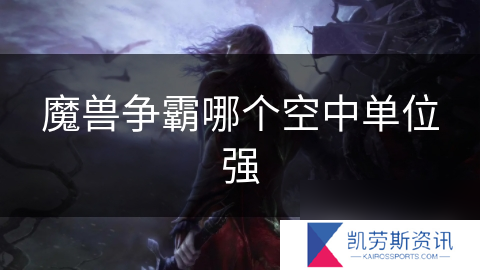 魔兽争霸哪个空中单位强
