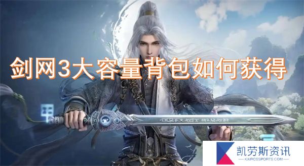 剑网3大容量背包如何获得